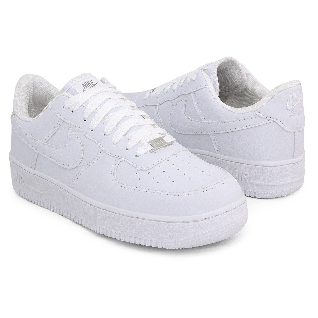 Tênis Nike Air Force Branco e Azul Feminino Premium