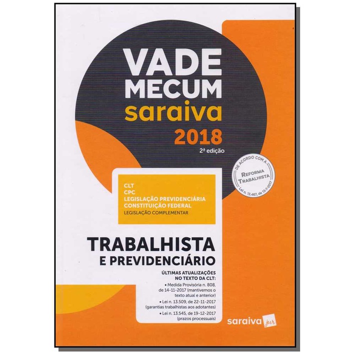 Vade Mecum: Trabalhista e previdenciário - 2ª edição de 2017