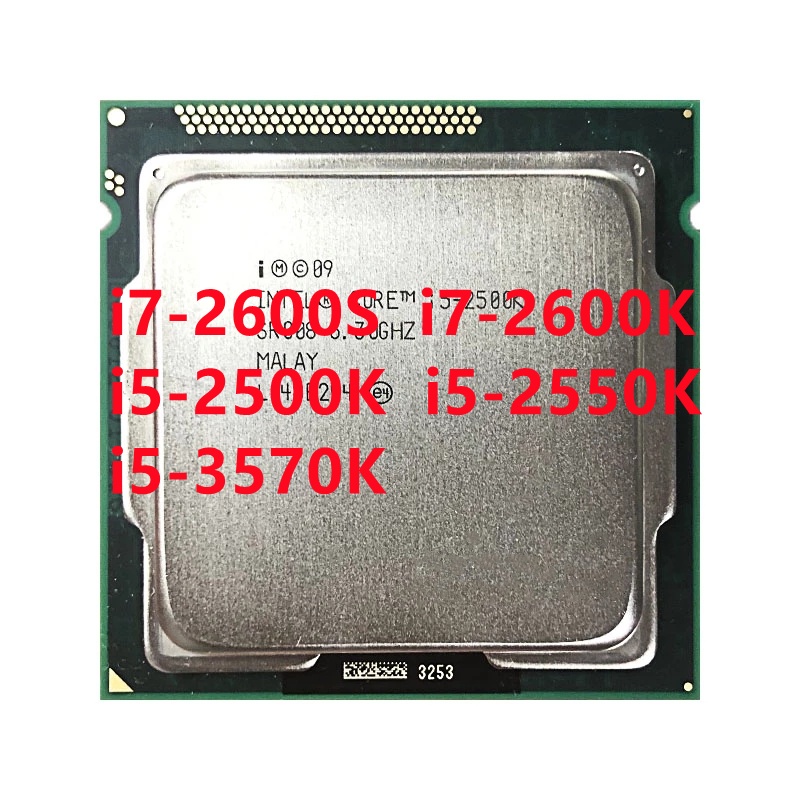 i7-2600S 2600K i5-2500K 2550K 3570K Quad Core Processador De CPU LGA 1155