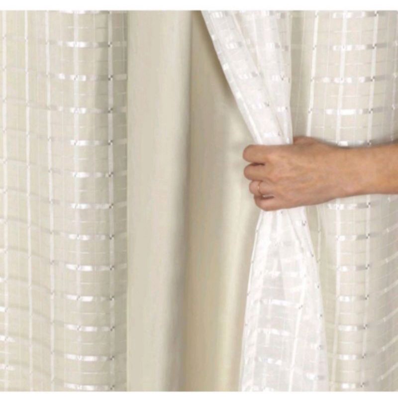 Cortina Blackout PVC Com Tecido Voil xadrez 3,00 × 2,60/ 2,80 X 1,70 /2,00 X 1,40 PROMOÇÃO INPERDIVEL