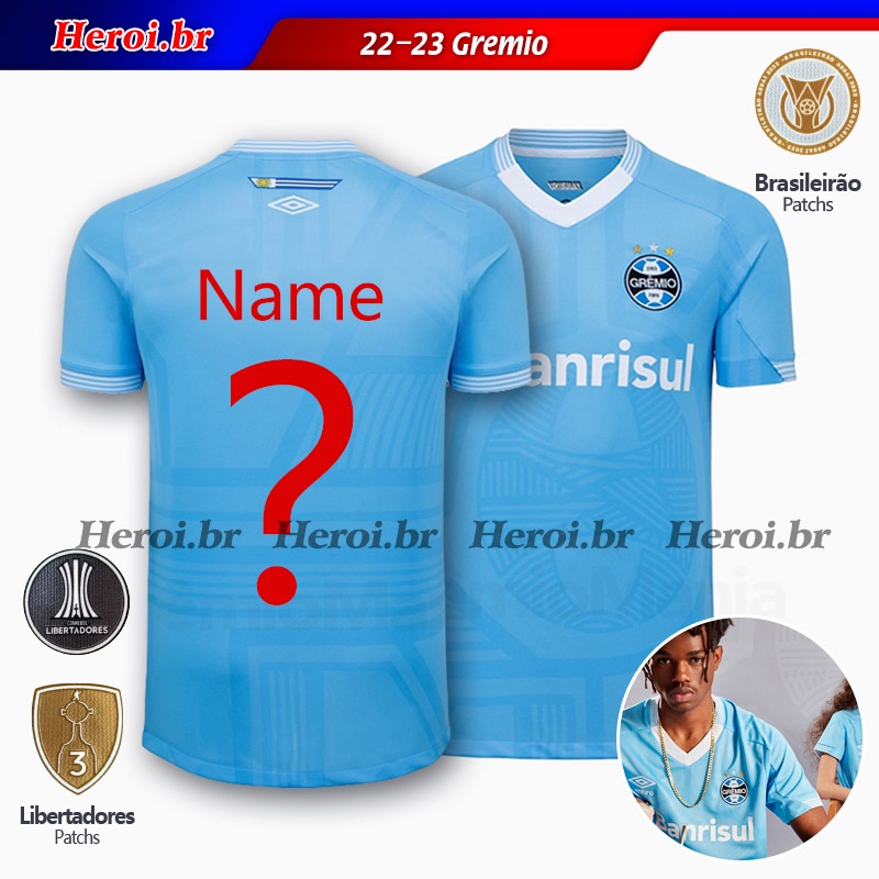 22-23 Camisa Internacional Camisa de Futebo Brasileirao Libertadores Patch  Personalizada Nome Numero - Escorrega o Preço