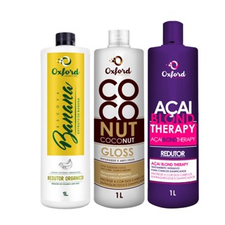 Kit Progressivas Orgânica de Banana + Açai Blond Matizadora + Coconut