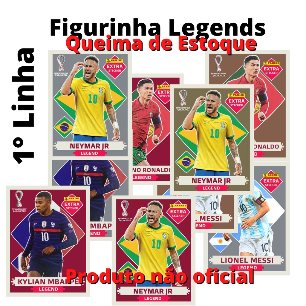 NEYMAR JUNIOR OURO (Gold) - EXTRA LEGEND (Brasil) - Figurinha Original -  Não