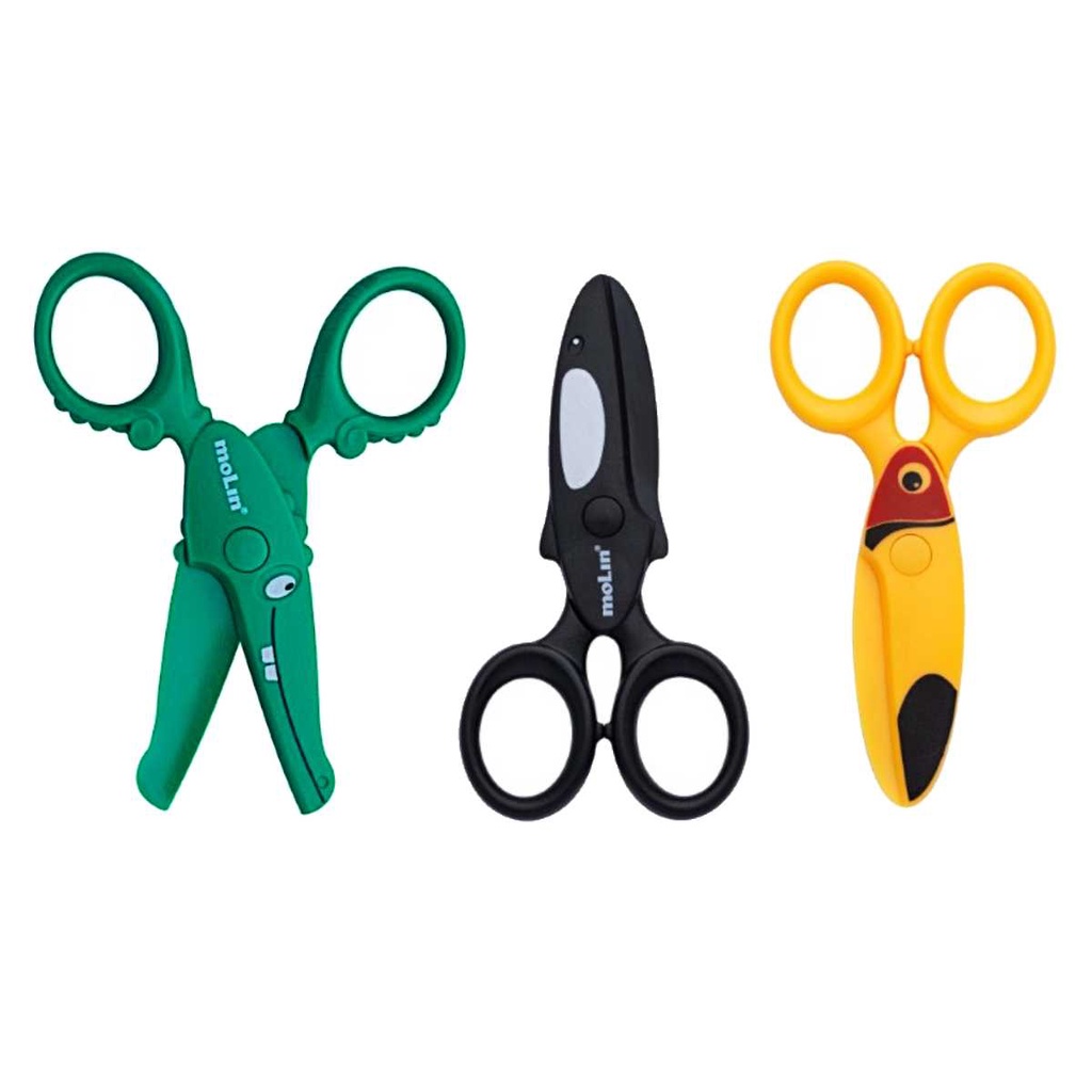 Tesoura Animal Planet 12 Cm Molin Escolar Infantil