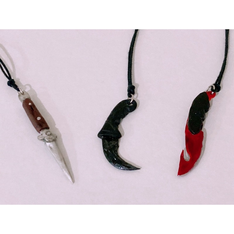Colar cordão faca skin do jogo CS GO counter strike karambit stiletto gut hook game armas acessório masculino  menino acessório unissex presente