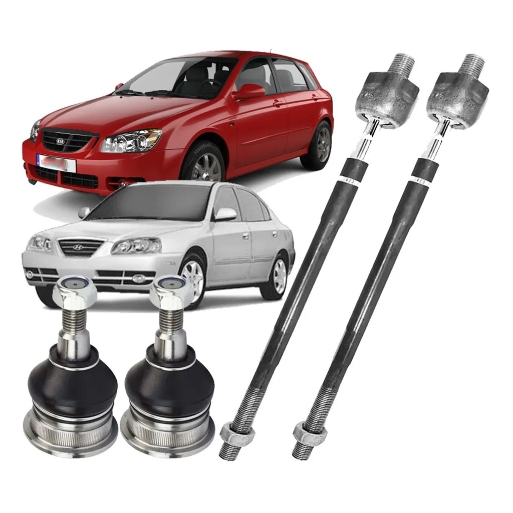 Braço Axial + Pivô Balança Bandeja Inferior Kia Cerato 2004 2005 2006 2007 A 2008