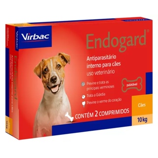 Vermífugo Endogard Virbac Cães De 10Kg Com 2 Comprimidos em Oferta na Shopee
