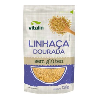 Semente de Linhaça Dourada sem Glúten 120g - Vitalin