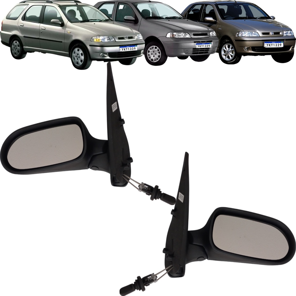 Par Retrovisor Manual Codisa Palio Fire Siena 2001 a 2007 4P em Oferta na Shopee