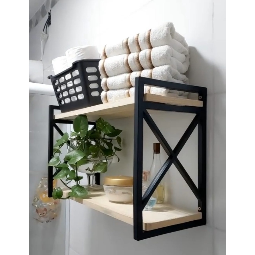 Prateleira Estilo Industrial 20x60cm ou 20x45 de largura Não Enferruja e Não Descasca Pint...