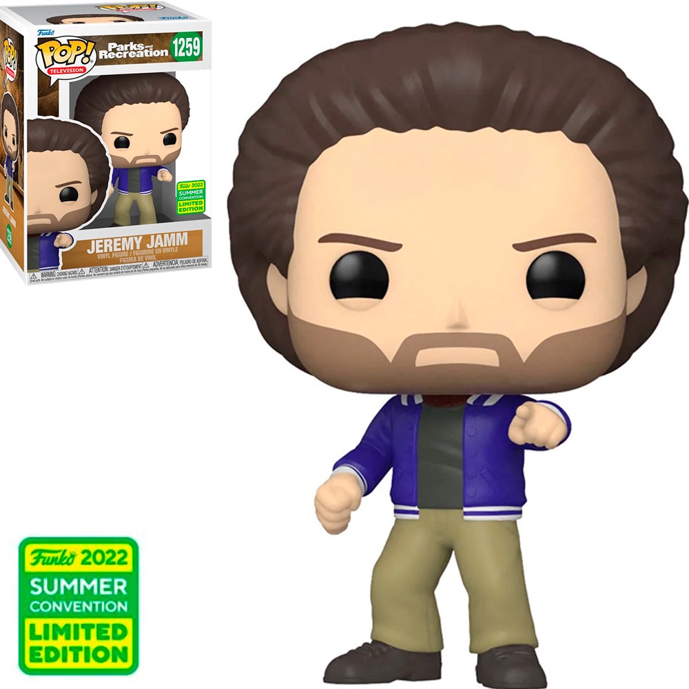 FUNKO POP PARKS AND RECREATION - JEREMY JAMM 1259 (SDCC 2022) NOVO ORIGINAL