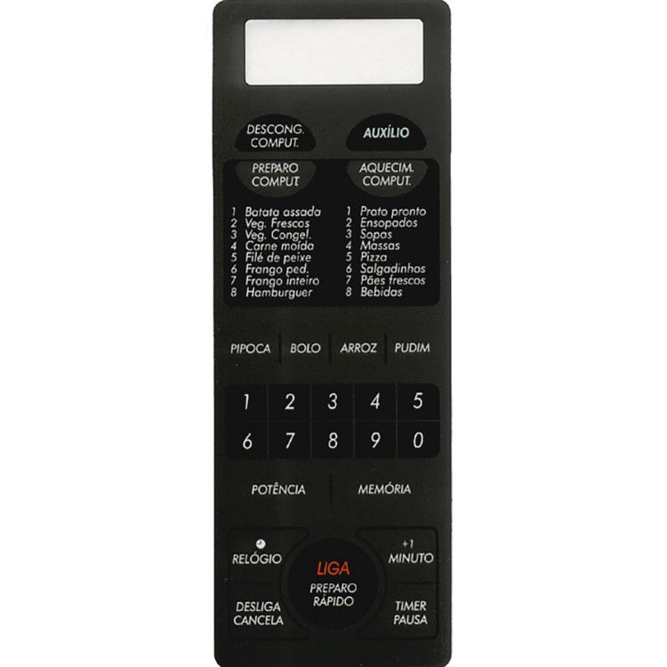 MEMBRANA MICROONDAS SHARP RB4A56 RB5A56 RB5A66 PRETA 21.33.008