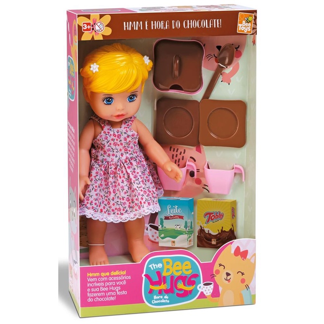 Boneca Bee Hugs Baby Hora Do Chocolate Alive Bee Toys
