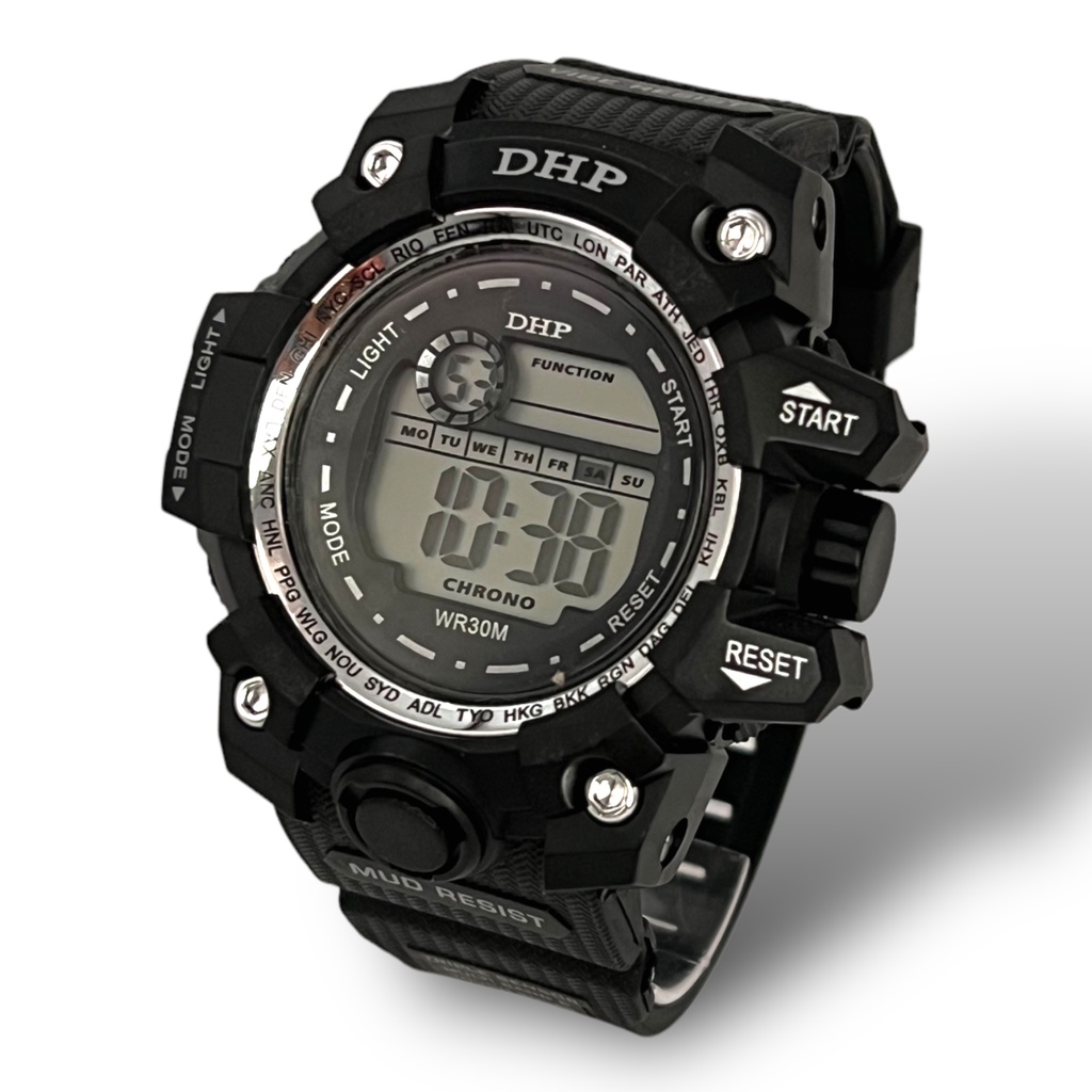 Relógio Digital Masculino A Prova De Agua Original DHP Esportivo