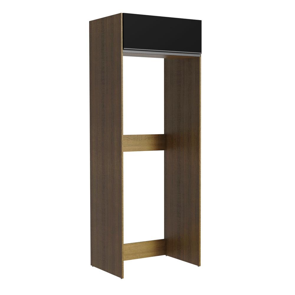 Porta Geladeira 1 Porta Basculante Rustic/Preto Glamy Madesa em Oferta na Shopee