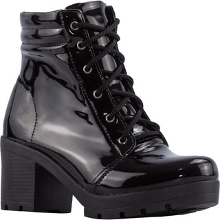 Coturno Feminino Lumiss Salto Grosso Tratorado Bota Cano Curto Confortável Blogueira Moda