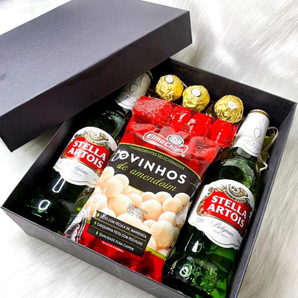 Caixa Presente com cerveja Shopee Brasil