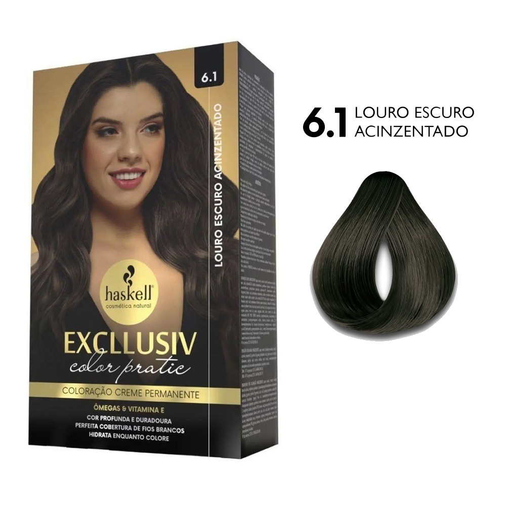 Kit Haskell Coloração 6.1 - Louro Escuro Acinzentado