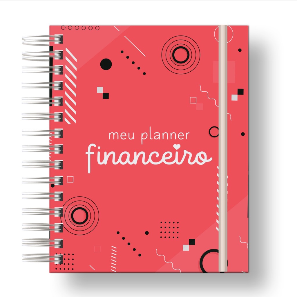 Planner Financeiro/Controle Financeiro Organizador de Finanças Vermelho.