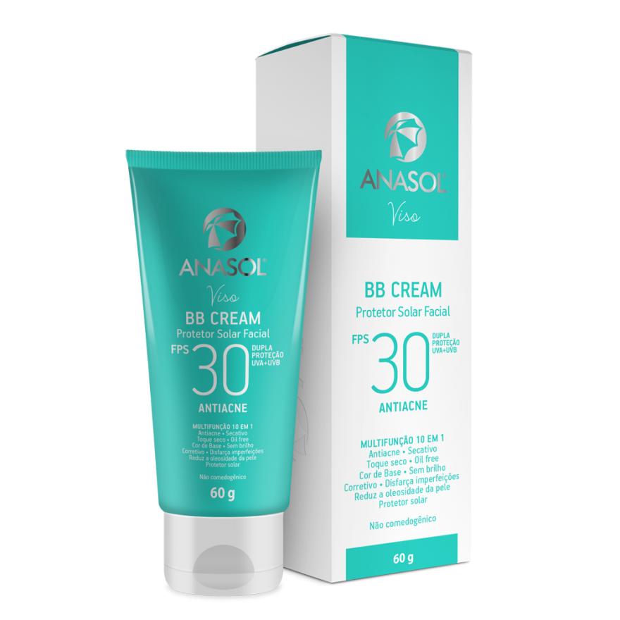 BB CREAM FACIAL ANTIACNE ANASOL FPS30 VEGANO 60G