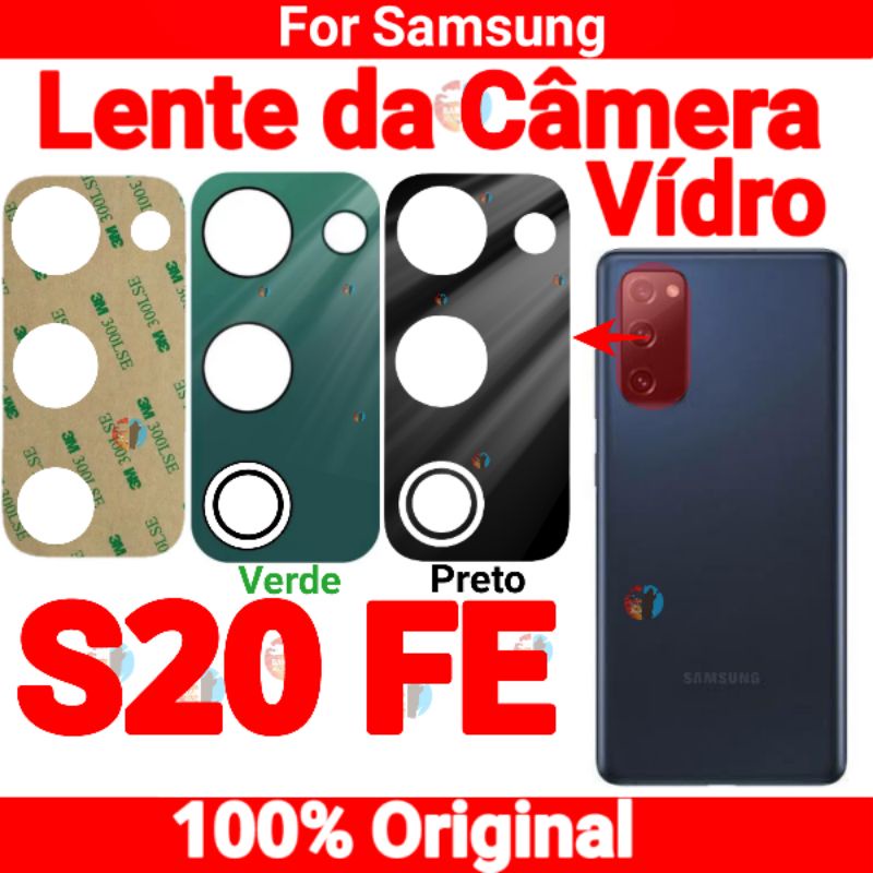 Lente Vidro Camera Traseira S20 Fe Vidrinho Original s20fe em Oferta na Shopee