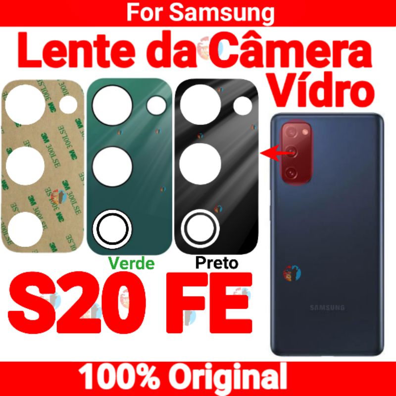 Lente Vidro Camera Traseira S20 Fe Vidrinho Original s20fe