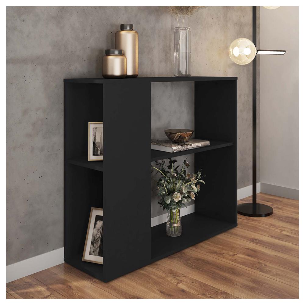 Aparador Buffet Decorativo 1 Prateleira Opala Preto Caemmun em Oferta na Shopee