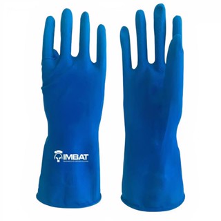 Luva de Borracha Forrada Azul T9 LV-LAZF-9 IMBAT