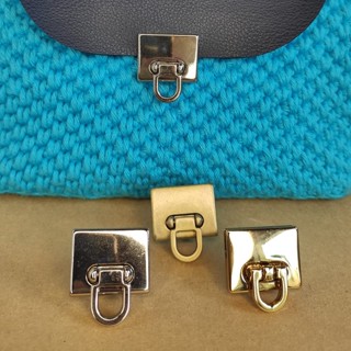 Fecho Metálico Retangular ideal Para bolsas em Crochê e Tecido