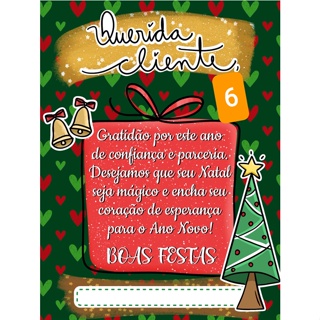 50 Cartões de Agradecimento para Cliente Natal | Shopee Brasil