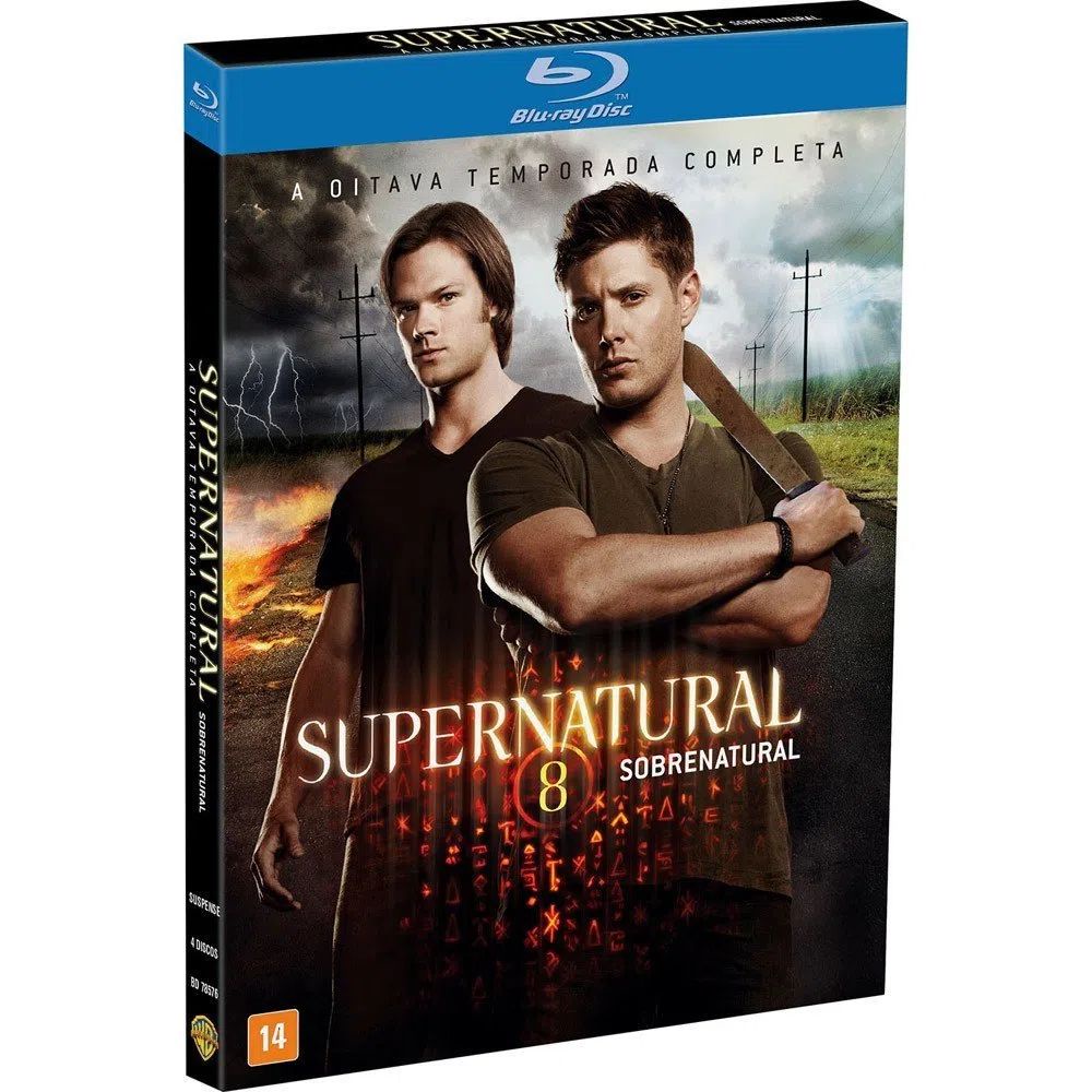 BOX BLU-RAY Supernatural Sobrenatural Oitava Temporada 8ª Completa - Terror Série ORIGINAL Lacrada