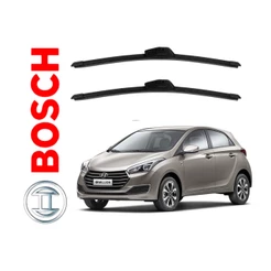 Par Palheta Limpador Parabrisa Dianteiro HB20 Original Bosch 2012 2013 2014 2015 2016 2017 2018 2019