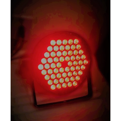 1 Canhão de luz Par Led RGB 60 Led Triled 3w Slim 3in1 Dmx