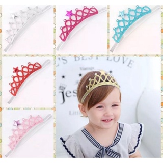 Coroa tiara princesa faixa de cabelo infantil bebê em Oferta na Shopee