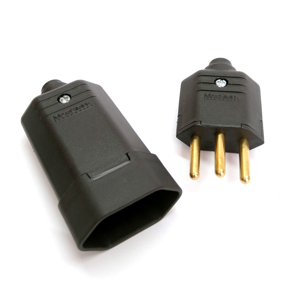 Tomada Fêmea + Plugue Macho 3 Pinos 10a Margirius Extensão