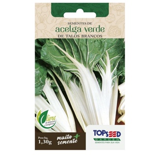 Sementes de Acelga Verde de Talos Brancos TOPSEED em Oferta na Shopee