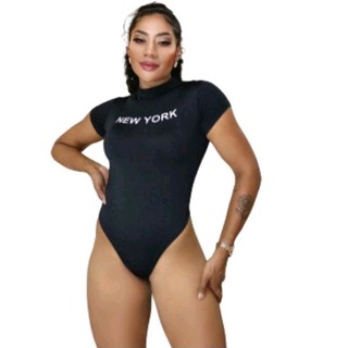 Body feminino New York gola alta moda blogueira feminina