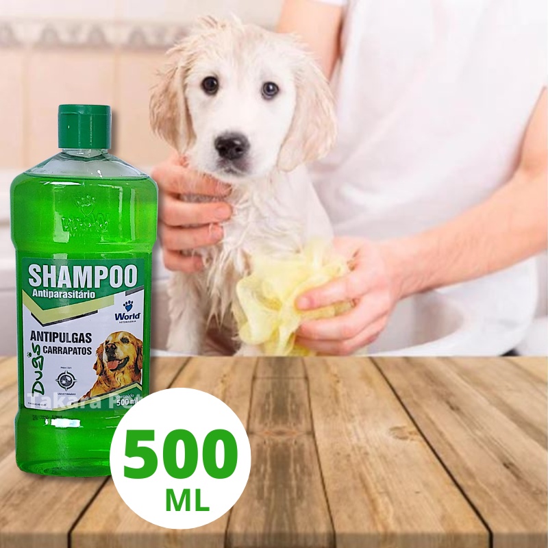 Shampoo Dugs Antipulgas e Carrapatos 500ml p/ Cães