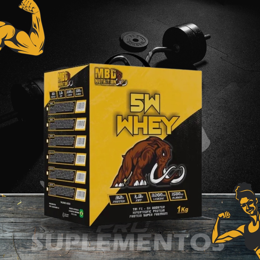 Suplemento Em Pó Whey Protein 5w Mbd Nutrition 1kg Shopee Brasil