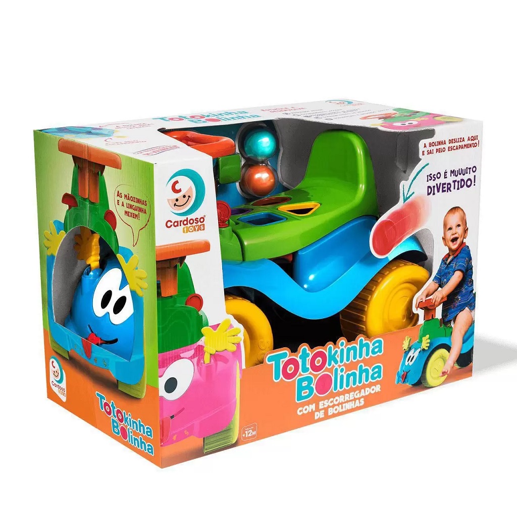 Totokinha Bolinha Carrinho Azul Menino 6006 - Cardoso Toys