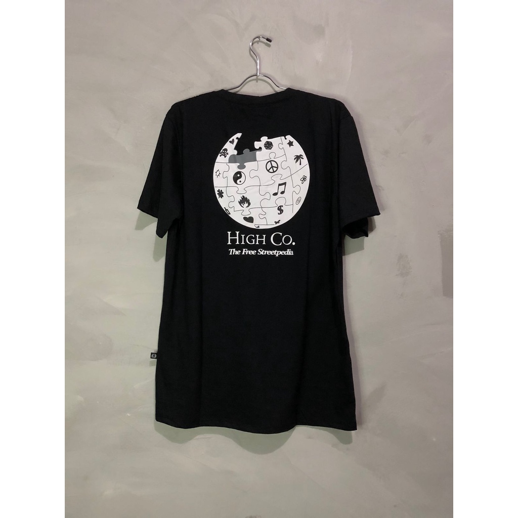 Camiseta skatista HIGH Company, Tee Wiki Black Skate Unissex 100% ...