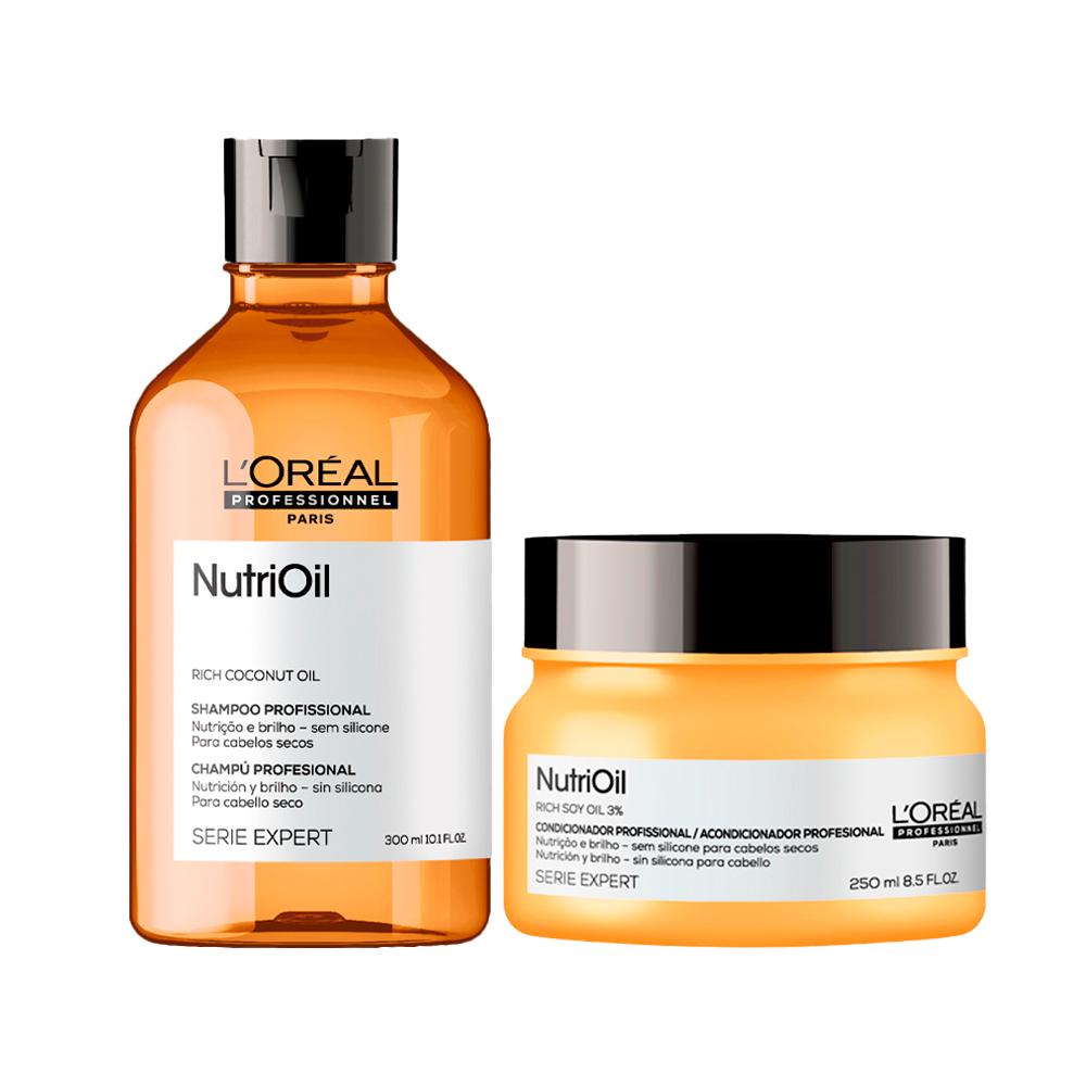 Kit L'Oréal Professionnel Serie Expert NutriOil - Shampoo e Máscara Nutritiva - Beauty