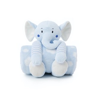Manta Soft Com Pelúcia Elefante Cobertor Anti-alérgico Bichinhos Super Macia Loaní