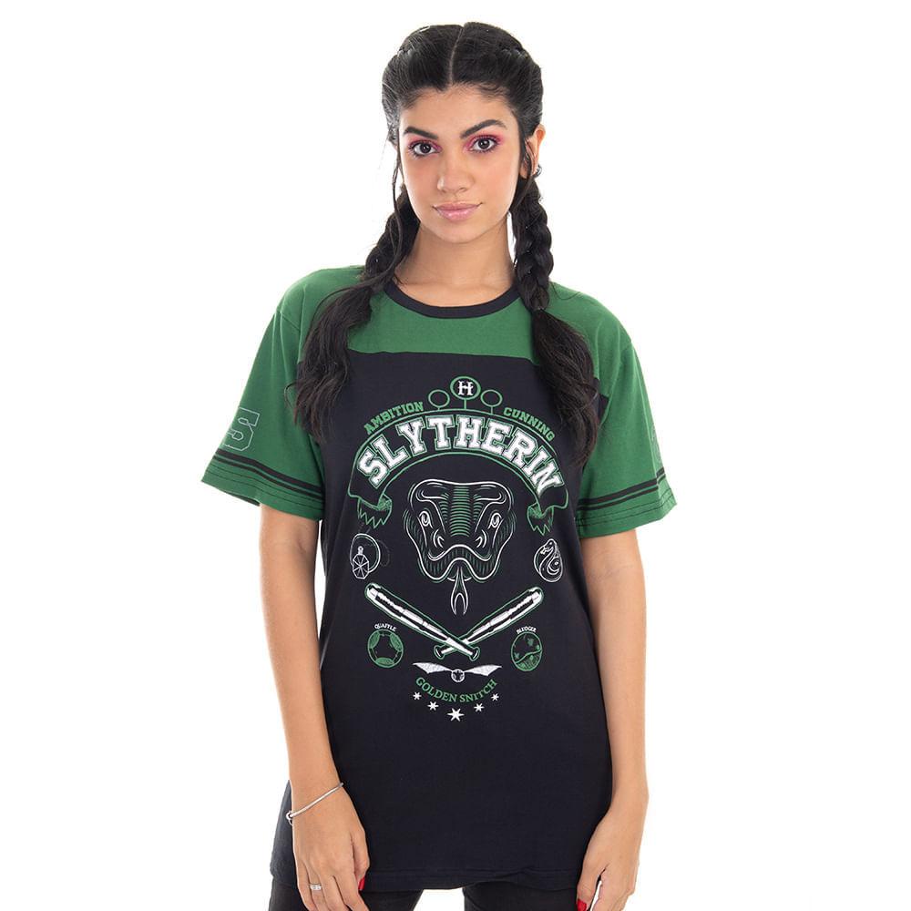 Camiseta Harry Potter Quadribol Sonserina Shopee Brasil 6840