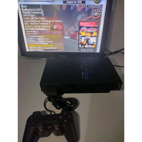 PLAYSTATION 2 FAT COM JOGO NA MEMÓRIA. - Escorrega o Preço