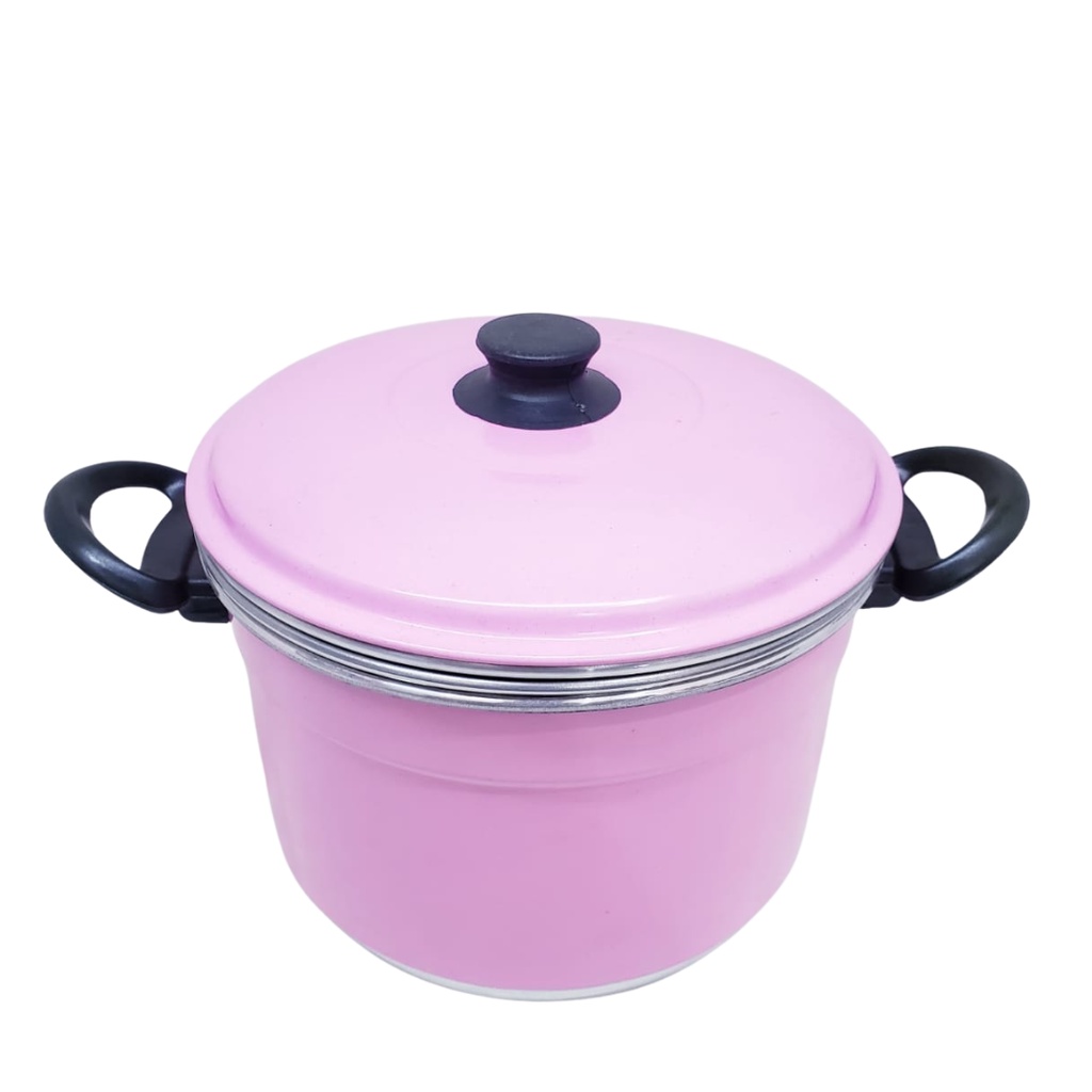 Panela pudinzeira 3 em 1 com cesto a vapor Alumínio 22cm