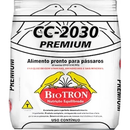 Farinhada Cc 2030 Premium 1kg -Para canarios - Biotron em Oferta na Shopee