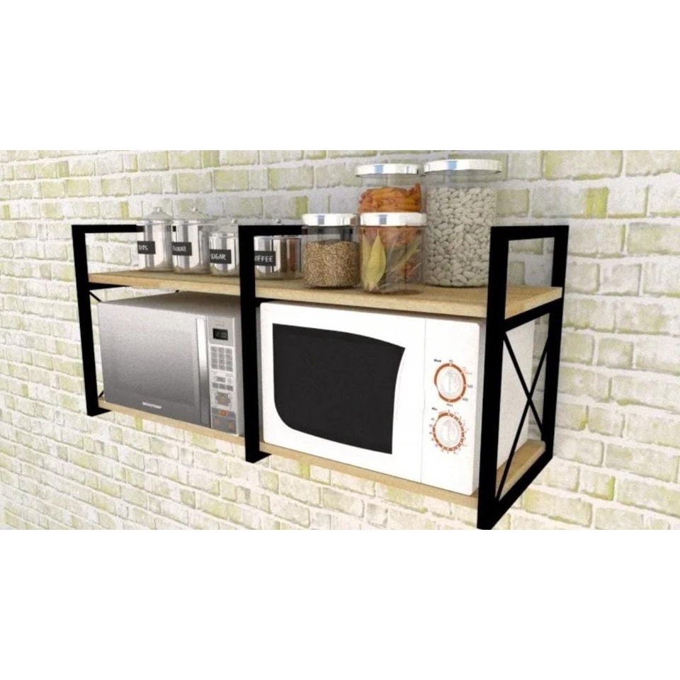 Suporte Prateleira Ferro Estilo X Micro Ondas Forno