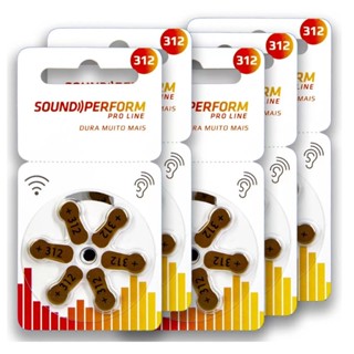 60 Pilhas Baterias 312 Pr41 Aparelho Auditivo - Sound Perform