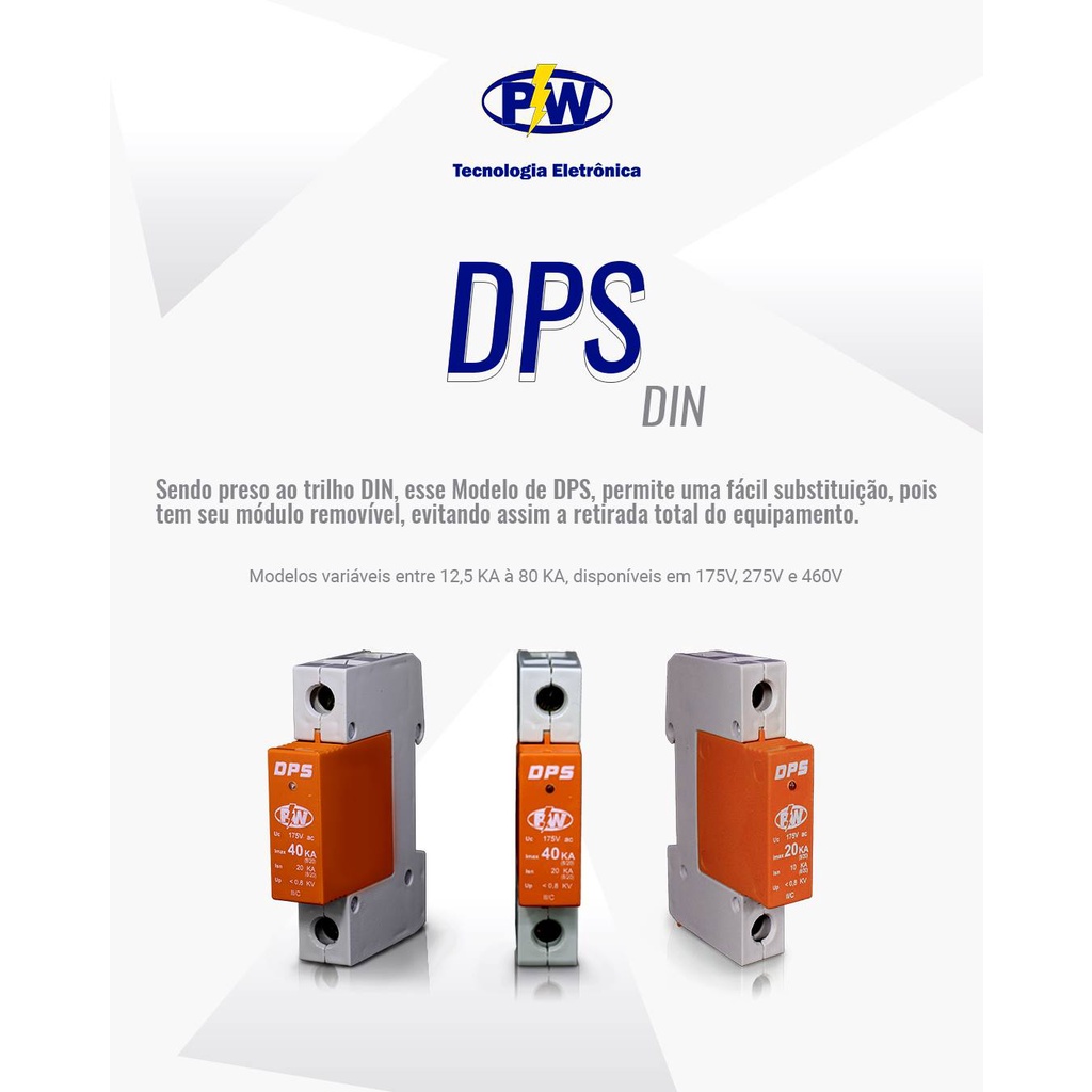 DPS Clamper Anti Raio PW 15KA 175v - Top Seller